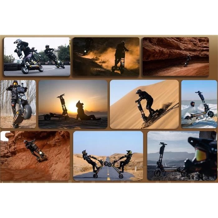 Trotineta elétrica dobrável - KuKirin G4 Max - Motor duplo 3200W - Bateria removível 60V 35.2AH - Autonomia máxima 95KM