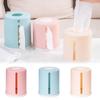 Cylinder Paper Towel Box Plastic Napkin Holder New Roll Tissue Box  Household Use