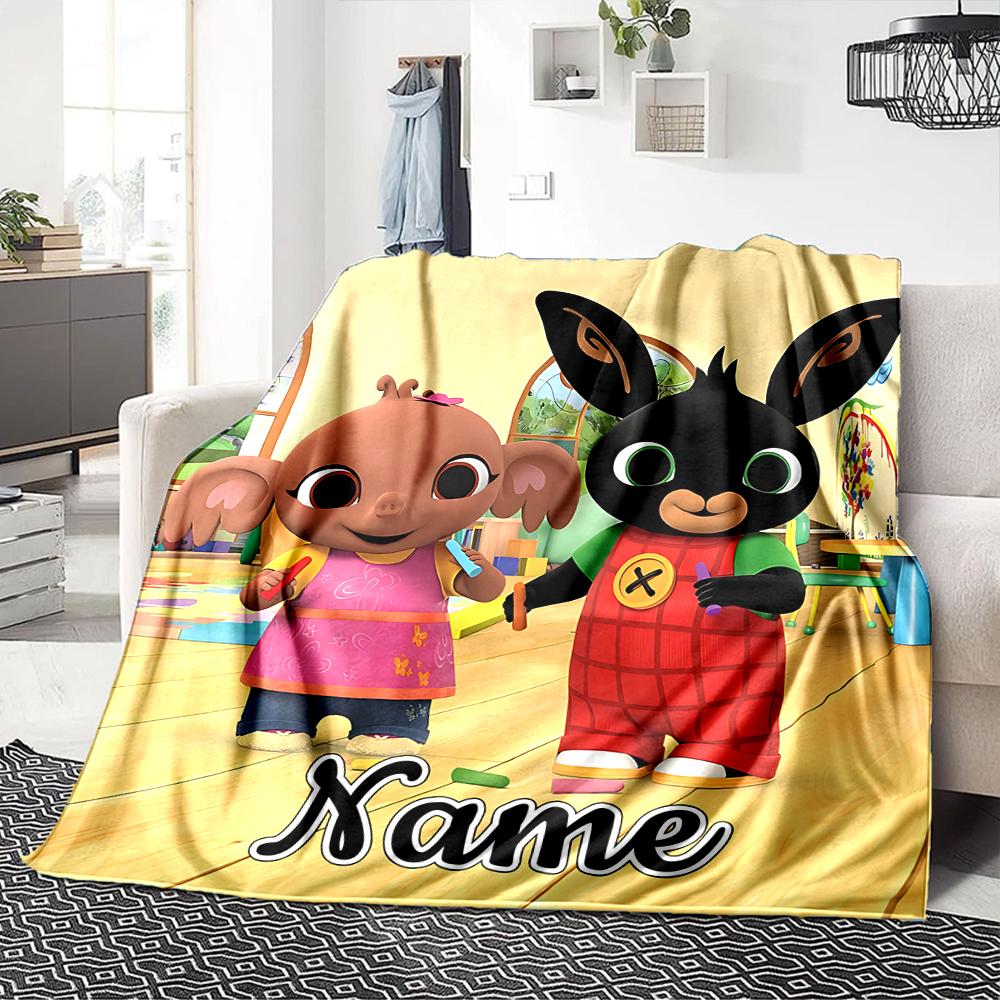 Custom Name Friendship Fun Playroom Party Blanket For Couch Bed Plush Cozy Fuzzy Blanket Super Soft Warm Blankets For Fall And Winter 091611