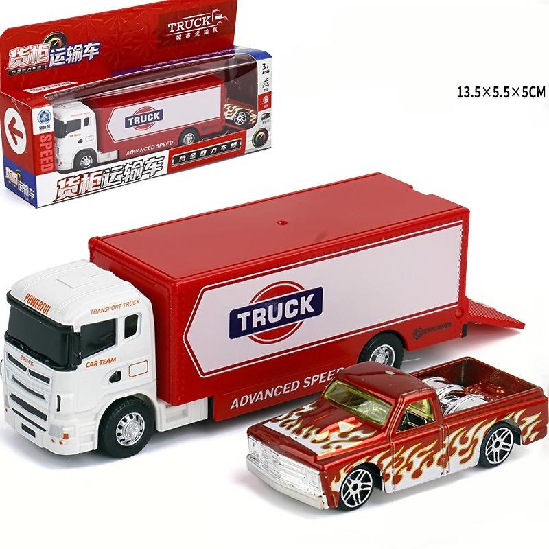 1:64 Scania Container Truck American Container Truck Alloy Diecast Model Car Mini GT Vehicle Toy Models Miniature Cars Birthday