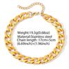 Stainless Steel Metal Cuban Chain Bracelets For Men Women Punk Hip Hop Gold Color Thick Link Chain Bracelet Jewelry Gift