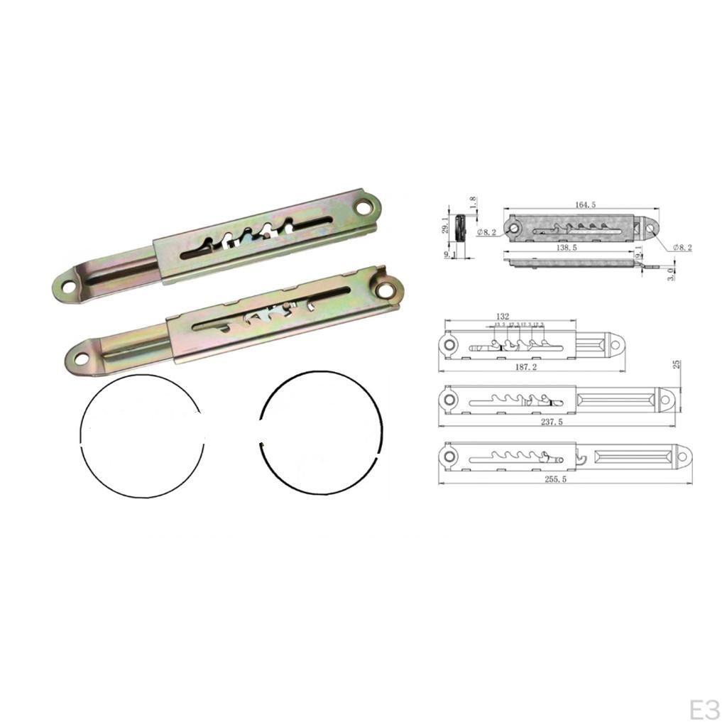 1 Pair Heavy Duty Storage Trailer Hinge Mechanism Kit