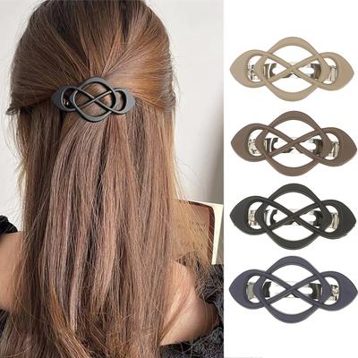 Nieuwe Effen Kleur Haarclip Uitgesneden Haarklauwen Voor Vrouwen Mode Achterkant van het hoofd clip Haaraccessoires