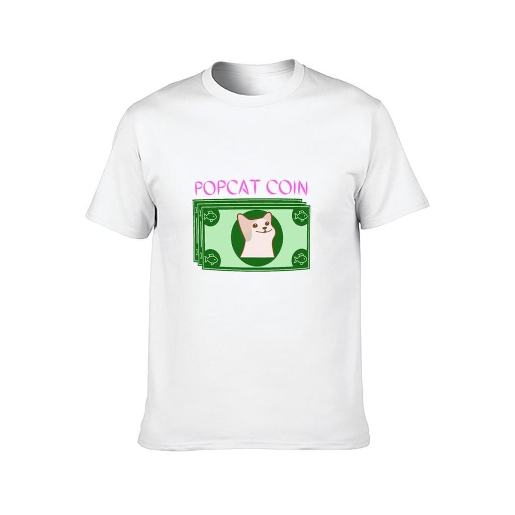 Popcat pet coin meme TShirt t shirt personalised t shirts for man graphic funny TShirt