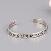 Silver Color Pupular Korea Style Star Bangle For Women  Simple Opening Hand Jewelry Party