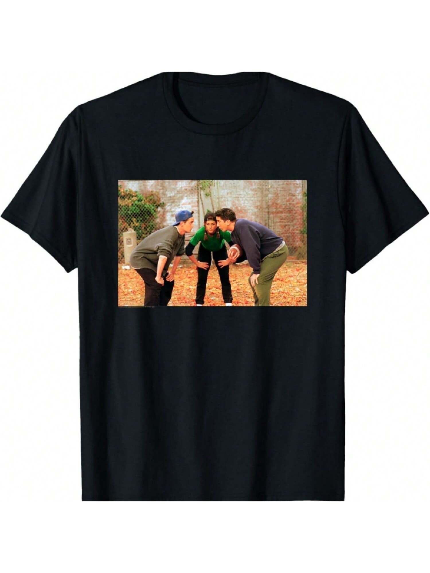 Friends Fall Chandler Rachel Ross Huddle TV Show T-Shirt S разноцветный