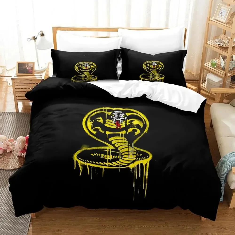 Karate Kid Bedding Set Boys Girls Twin Queen Size Duvet Cover Pillowcase Bed Kids Adult Fashion Home Textileextile