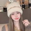 Cat Ear Plush Hat Wool Hat  Autumn And Winter Ear Protection Knitted Hat