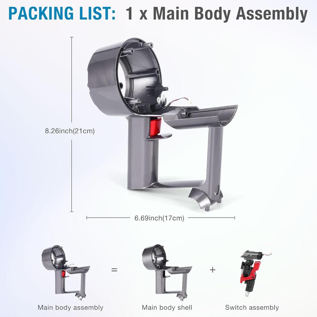 For Dyson V11 SV14 Motor handle Main Body Motor Cyclone Assembly Part motor accessories engine handle shell