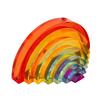Patchwork Rainbow Acrylic Sculpture Transparent Colored Statue DIY Blocks Decorative Figurines Home Decoration Accessories