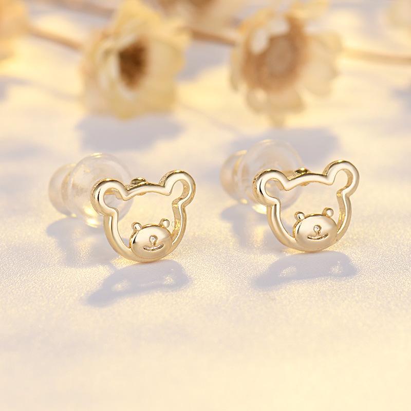 

Серьги для женщин с маленькой свежей и простой индивидуальностью, темпераментные серьги в виде золотого поросенка, милые