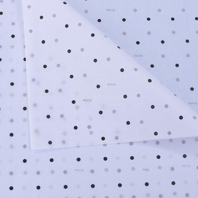 Peach Heart Polka Dot Floral Wrapping Paper - 10 Sheets