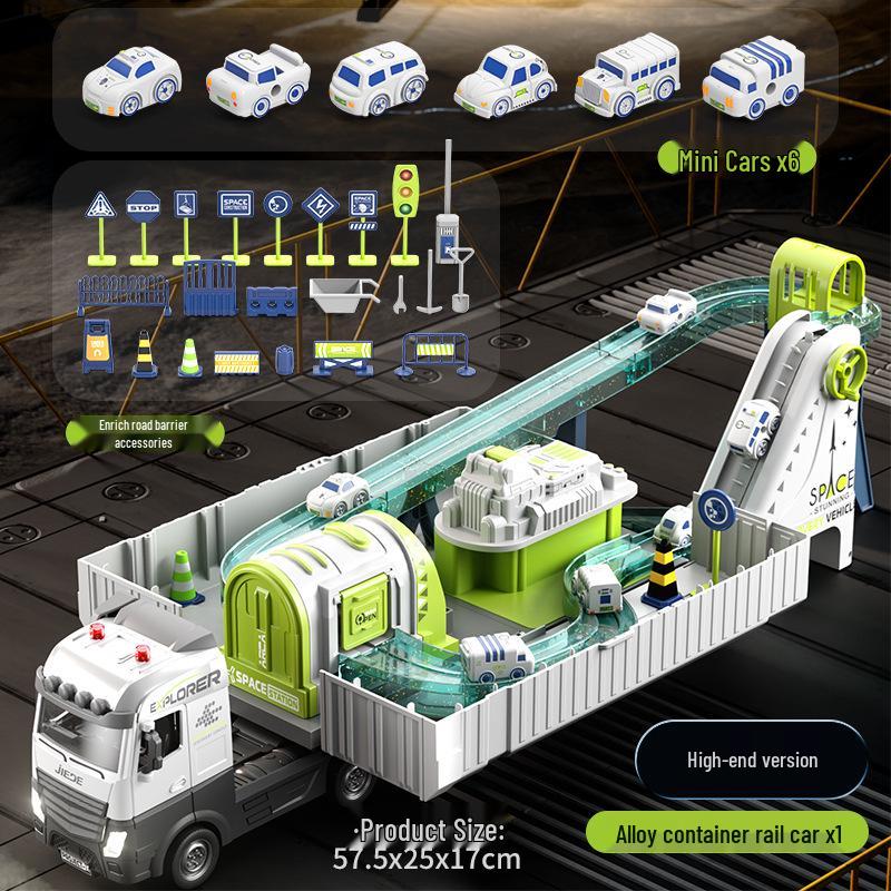 Jumbo Kids  Adventure Space Track Engineering Truck Set