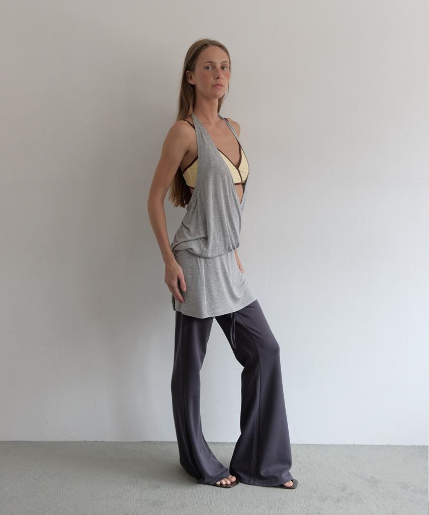 Asula Relaxed Bootcut Pants (Charcoal)
