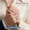 D VVS1 Moissanite 925 Silver Couple Ring for Women Man Wedding Jewelry Engagement Imitation Diamond Fashion Gifts Party