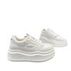 2025 New European Four-leaf Clover Thick-soled Heightening Versatile Little White Shoes Muffin Sports Shoes Casual Board Shoes Trendy Women's Models