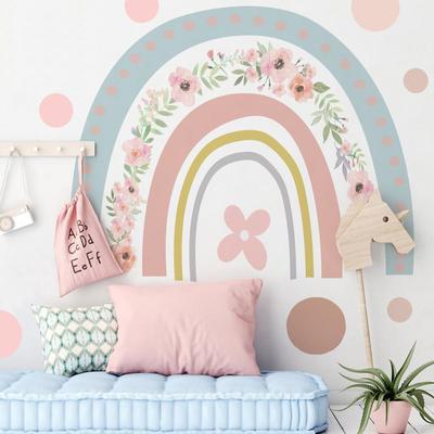 Rainbow Heaven Muurstickers Ster Hart Wolk Kinderen Meisjes Slaapkamer Kunst Kinderkamer