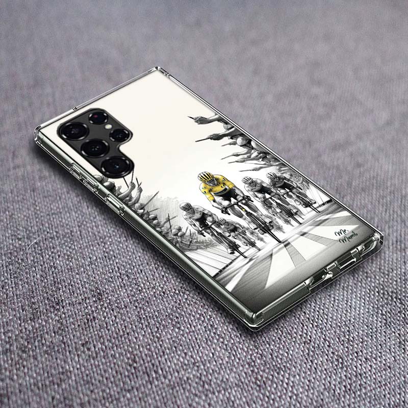 T-Tour De France Bicycle Phone Case For Samsung Galaxy S24 S23 S21 S20 FE S22 S26 Ultra S25 Edge S10 Plus Cover Clear TPU Capa S