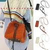 3Pcs DIY PU Leather Crochet Bag Accessories Handmade Drawstring Parts Woven Bag Set Solid Color Bag Bottom Base Bag Strap Handle
