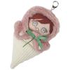 Crossmarberry Plush Poncho, 10cm, Keychain Charm, Plush Clothes, Ice Cream, Dress-Up, Plush Toy, Oshi, Korean Doll, Kigurumi, Cute, Fluffy, R83, Pink