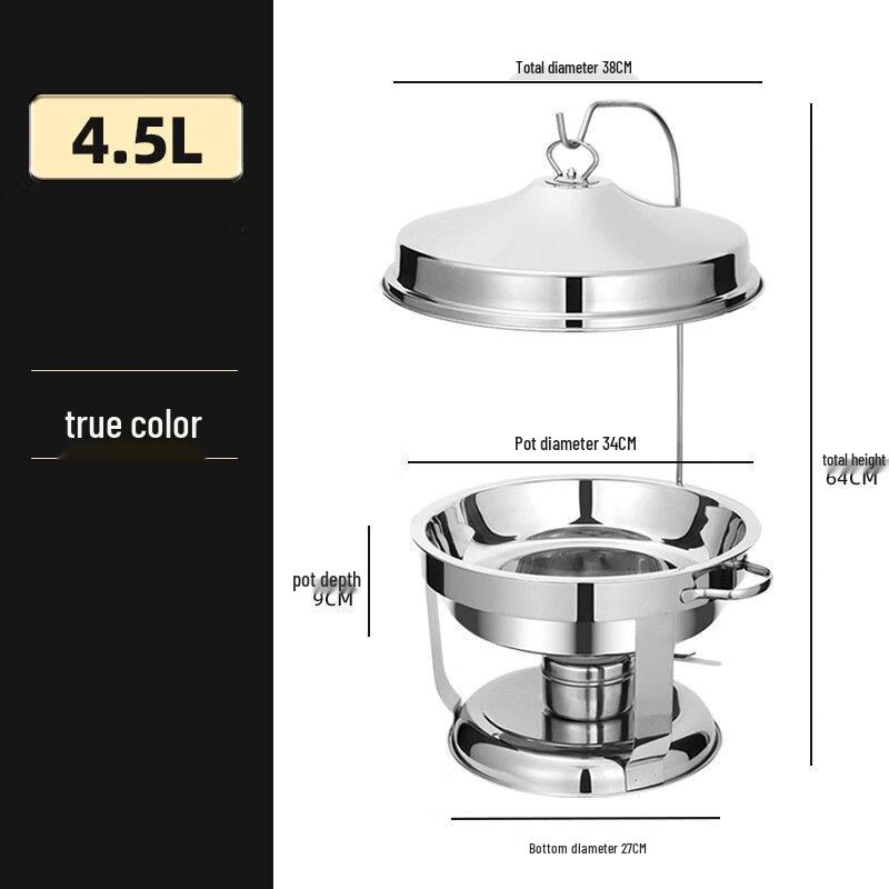 ZISIZ Runde Edelstahl-Warmhaltebehälter