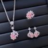 Valuable Lab Jade Diamond Jewelry set 925 Silver Engagement Wedding Rings Earrings Necklace For Women Bridal Party Gift