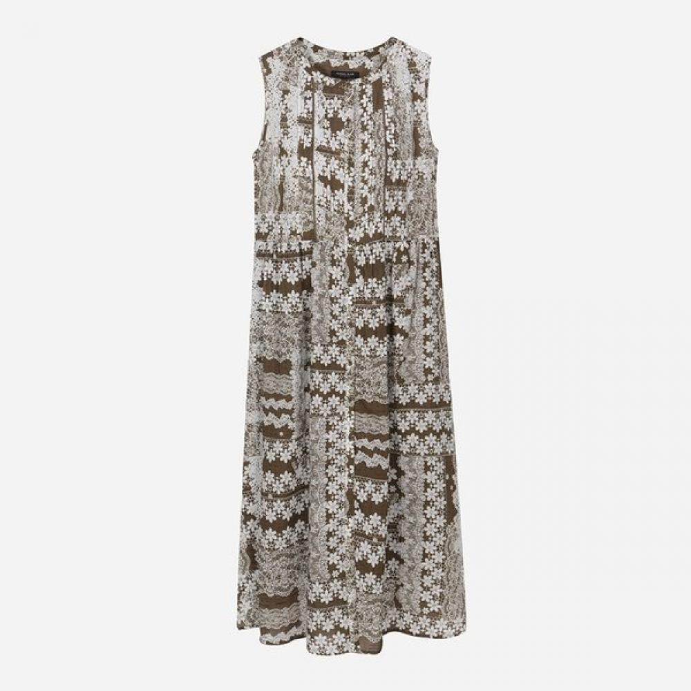 Thursday Island Sleeveless Full Open Dress T264mop274w brown (BR)/S