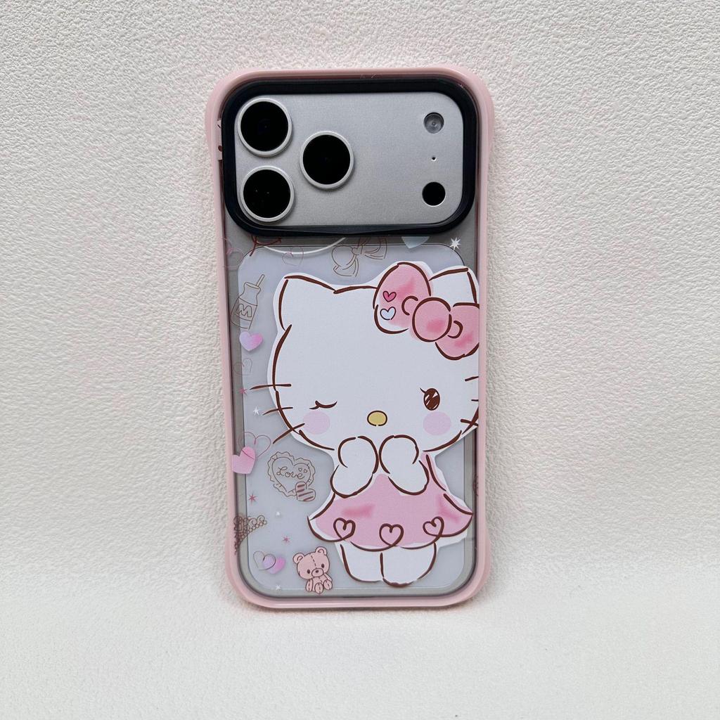 Trendy Four-Corner Anti-Drop KT Cartoon Case for iPhone 17 Pro Max