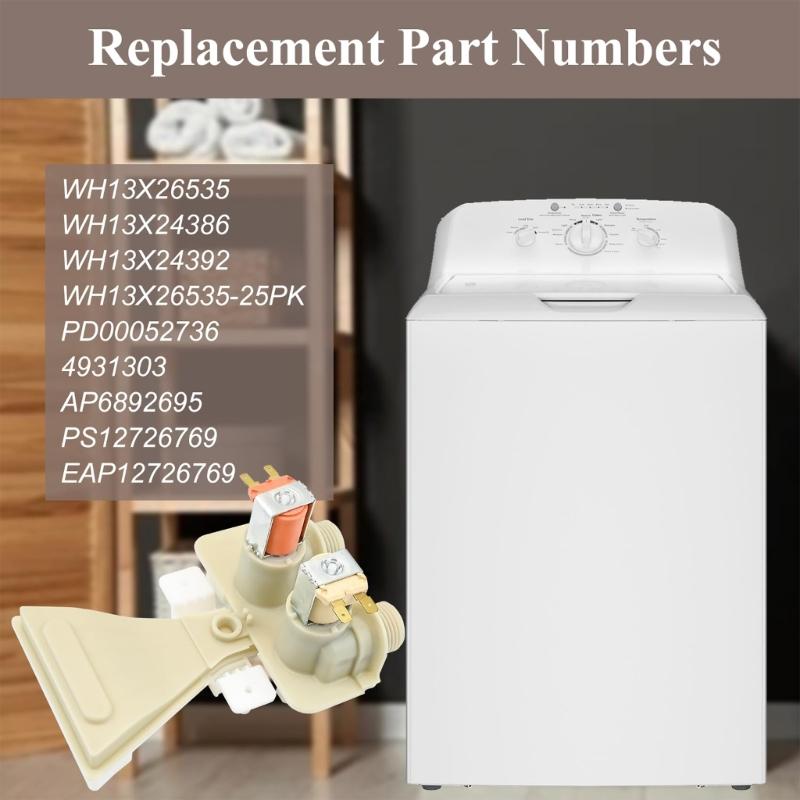 Plastic Water Valves WH13X26535 for Washing Machines Offering Long Lasting Use Corrosion Resistance and Easy Installation