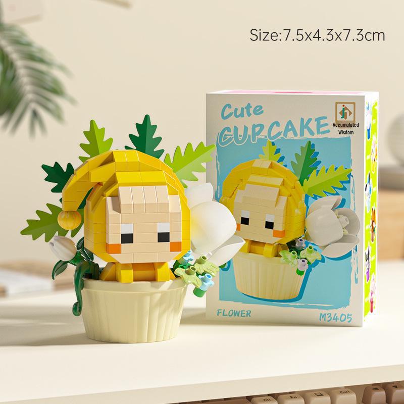 Cartoon Character Micro-blocks Star Belt Lu Kids' Educational Assembly Toys - Blind Box Edition