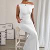 Women Sexy Mermaid Dress Off Shoulder Waist Ruched Sleeveless