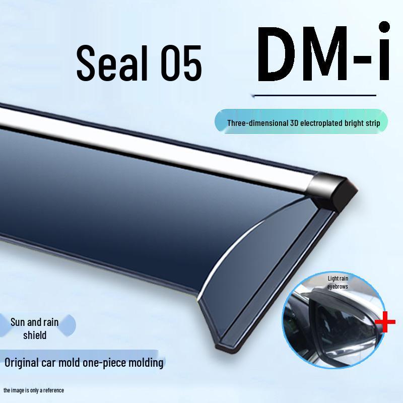 BYD Seal 05 DM-i Car Window Rain Shields - Rainproof Sun & Rain Visor for New Energy Smart Car
