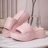 Women's Non-Slip Height-Boosting Beach Slippers - 7cm Thick Sole, Fashionable Outdoor EVA Footwear