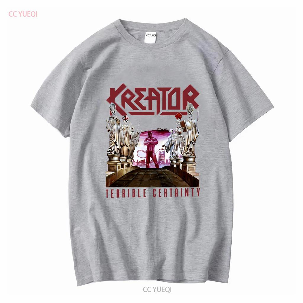 Kreator Terrible Certainty T Shirt OFFICIAL Vintage Washed Comfortable Fashion Versatile Unisex Graphic Homme