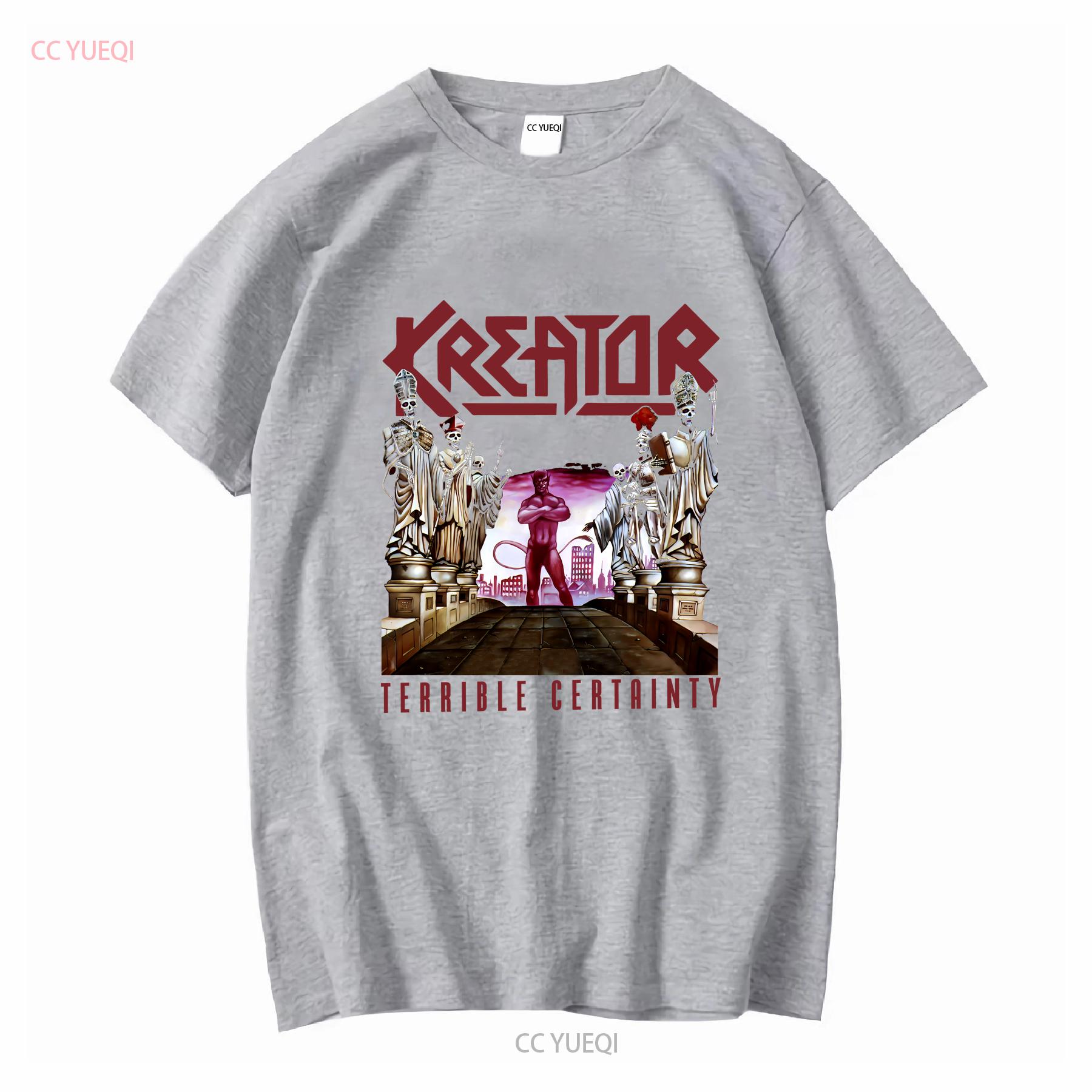 Kreator Terrible Certainty T Shirt OFFICIAL vintage Washed Comfortable fashion Versatile Unisex graphic homme S
