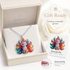 Colourful Shining Fox Pendant Necklace Chinese Style Animal Pendant Necklace  Women Daily Wear