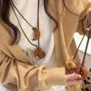 Multipurpose Artistics Bread Charm Necklace Featuring Wreath Bagel and Smiling Pretzel Miniatures Fashion Accessory