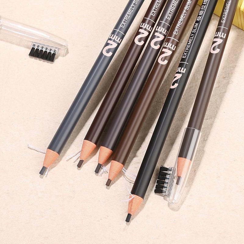 Extremely Fine Drawstring Eyebrow Pencil Extremely Fine Waterproof and Non-staining Makeup Pen