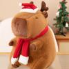 Simulation Capybara Plush Toy Cartoon Capibara Fluffty Doll Christmas Capybara Plush  Birthday Gift