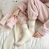 Ladies Autumn and Winter Thickened Warm Stripes Lovely Floor Mid Tube Socks