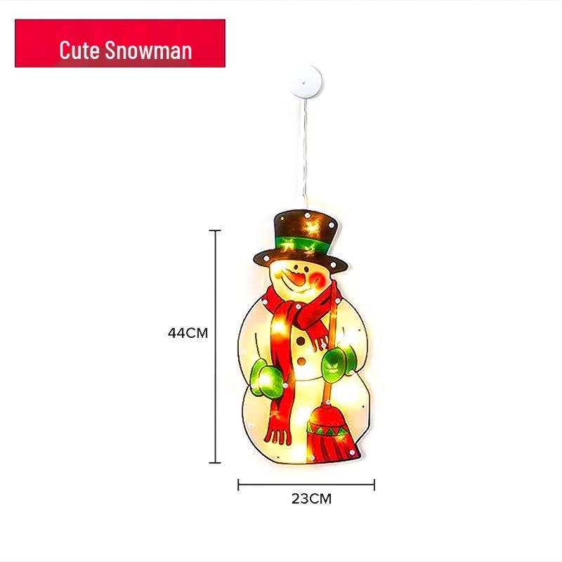 LED Christmas Tree Snowflake String Lights with Santa Claus Decoration