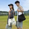 Casual Trendy Nylon Cloth Men'S And Women'S Same Shoulder Crossbody Tote Bag Pleated Lightweight Sports Dumpling Bag