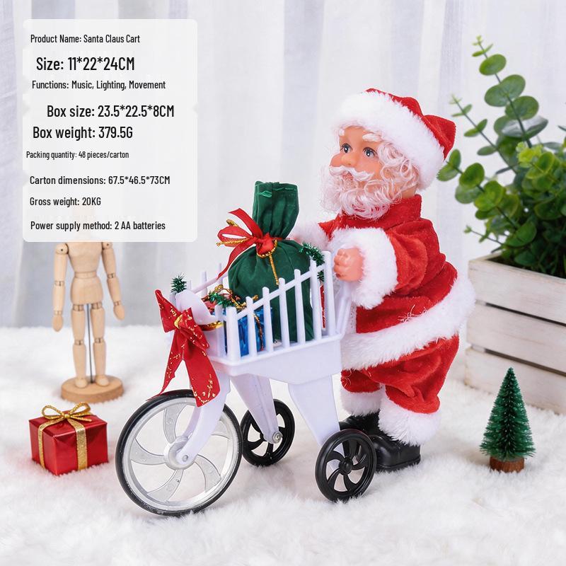 Electric Climbing Ladder Santa Claus Toy for Kids' Christmas Decoration