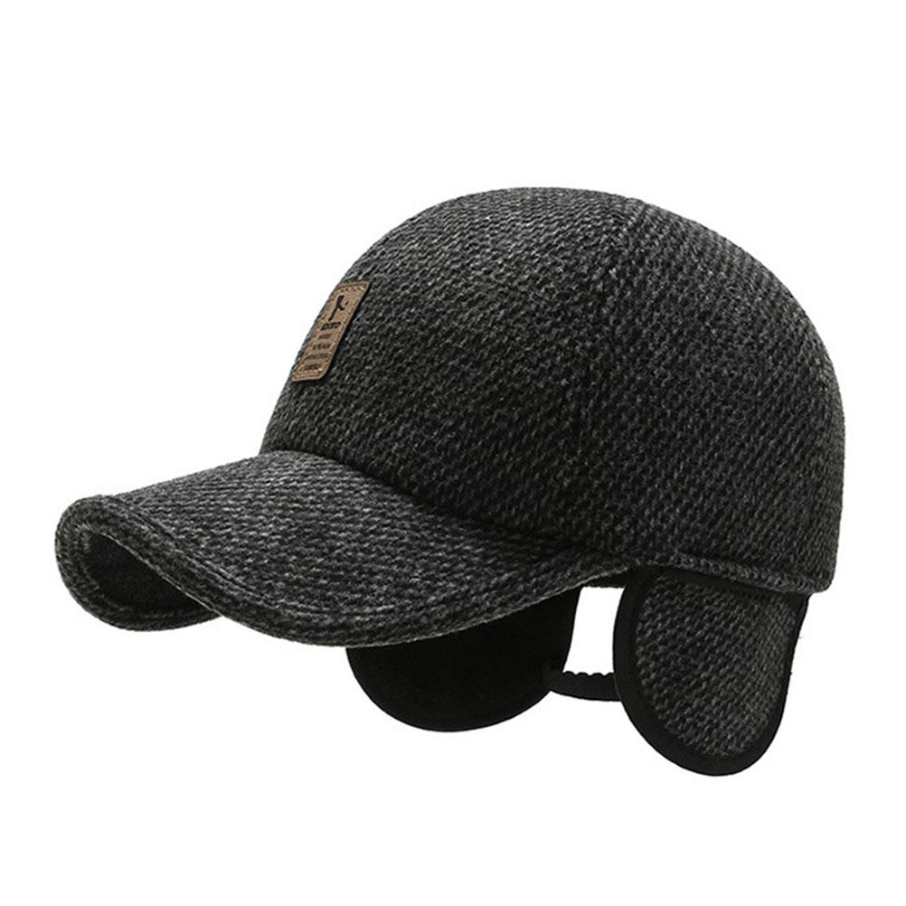Baseball Hat with Earflap Outdoor Winter Hat Outdoor Visor Sport Py Old School Style Dad Hat