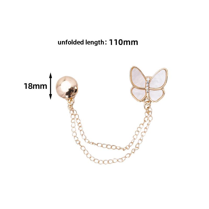 2Pcs Multi-Function Magnetic Clothing Clip With Chain Metal Buttons Clip Clothes Scarf Trouser Legs Cuff Fixing Magnet Pin