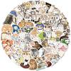 77 Cartoon Watercolor Cat Doodle Stickers Decorate Guitar Notebook Suitcase DIY Waterproof