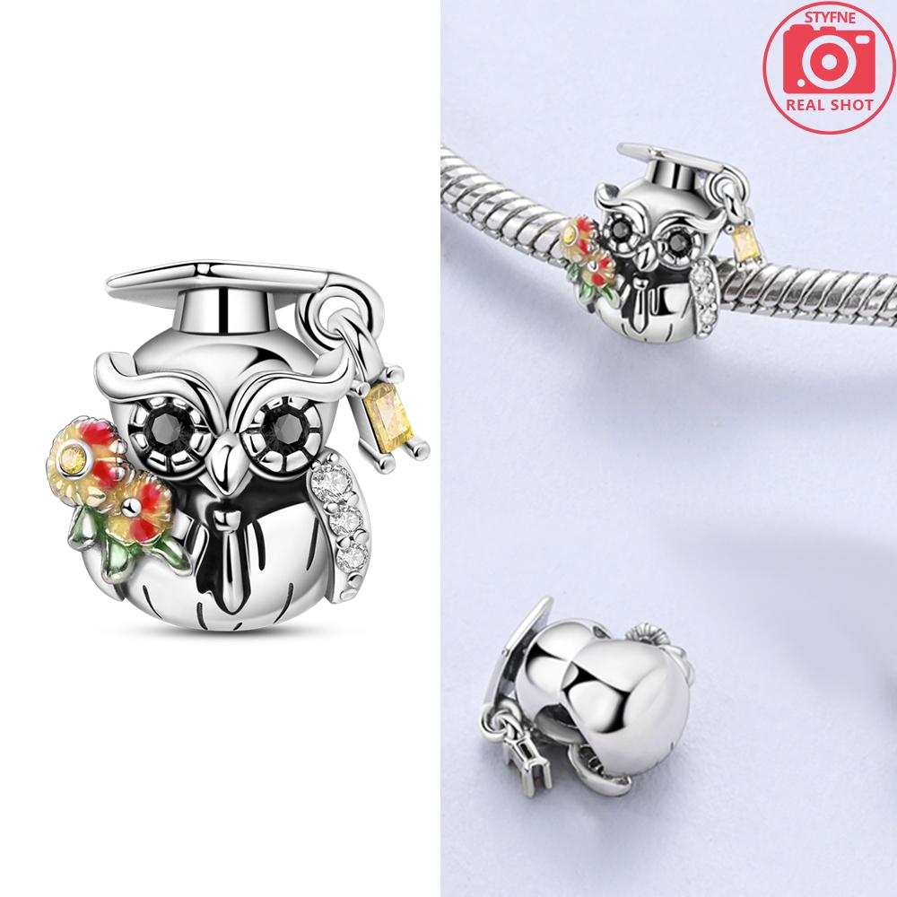 

Bachelor S Cap Owl Beads Copper Original Beads Fit Original Charms Bracelet Beads Jewelry Diy Gifts For Women