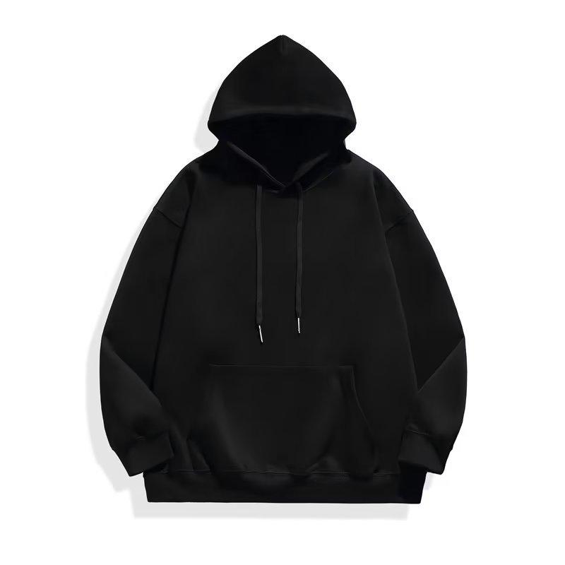 Fleece thickened sweater for men and women of the same 400g heavy Chinese cotton ins loose hooded autumn and winter clothes