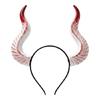 Bandeau à Cornes de Diable Costume d'Halloween pour Fêtes Cosplay, Photobooth, Styling de Scène et Détail de Fête Cornes en Plastique