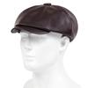 Spring Autumn Hats for Women Solid Plain Octagonal Newsboy Cap Men Ladies Casual Pu Leather Hat Winter Beret Women Painter Caps